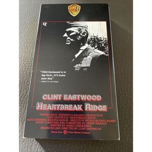 Heartbreak Ridge (VHS, 1990) Clint Eastwood Watermark Early Print Vintage USMC